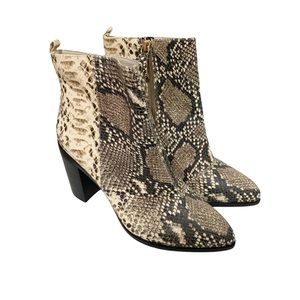 DKNY Snakeskin Ankle Booties